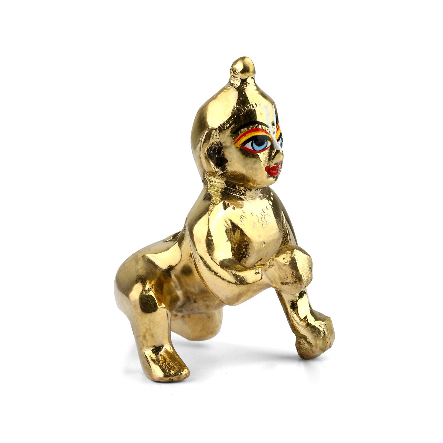 Brass Bal Gopal/Laddu Gopal Idol (Size 6)