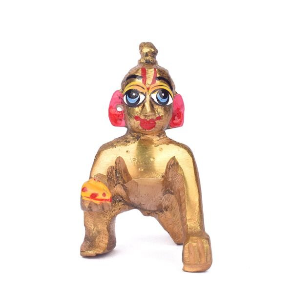 Brass Laddu Gopal Idol (Size 0) - Image 2