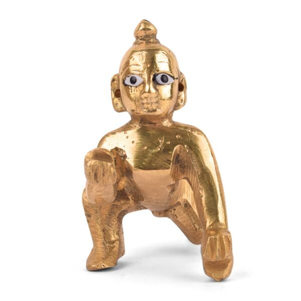 Brass Bal Gopal/Laddu Gopal Idol (Sizes Available 0 - 6)